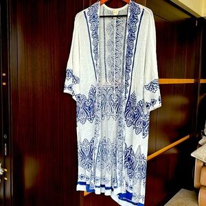 CHICO’S CARDIGAN COVER UP, SIZE 1 or M- L